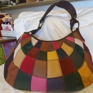 Patchwork leather and suede Lucky Brand Hobo